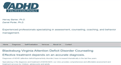 Desktop Screenshot of adhdprofessionals.com